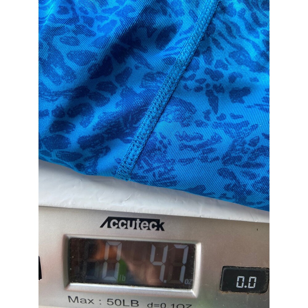 Nike Pro Combat Womens Compression Crop Leggings Size S Blue Leopard Gym Running - Picture 11 of 11